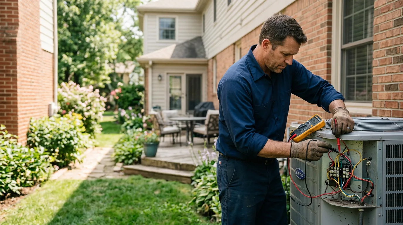 HVAC technician working near Fairdale, ND